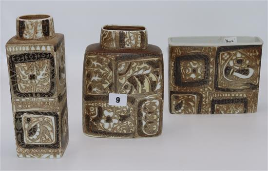 3 Copenhagen vases
